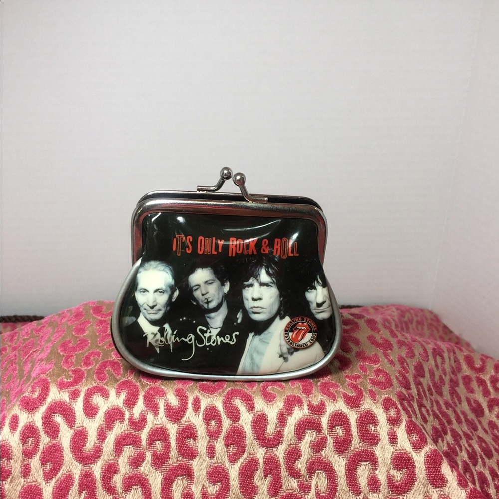 ROLLING STONES COIN PURSE CASE BAG WALLET. Collectible💋
